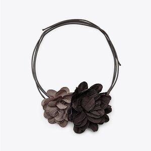 NWOT Zara Textured Flowers with Cord.